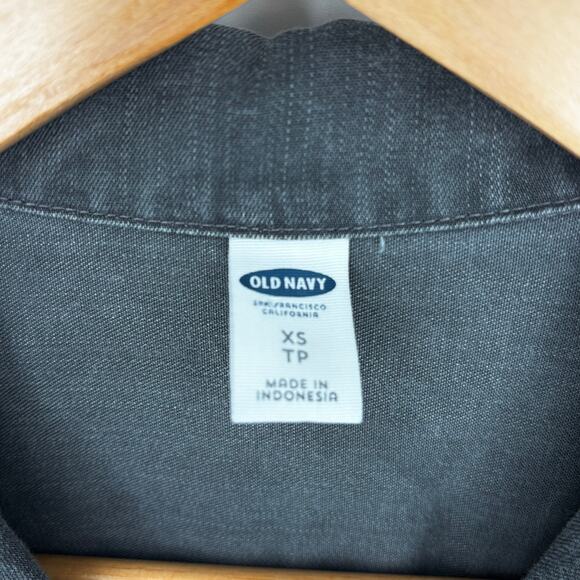 Old Navy Gray Tencel Tie-belt Utility Dress Size XS - Picture 7 of 8